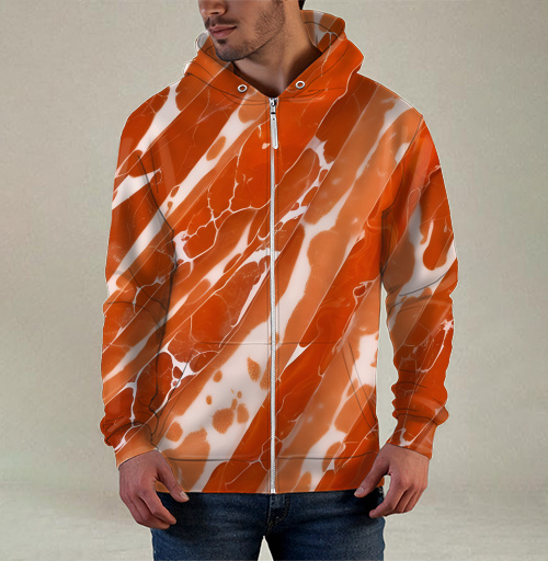 Фотография футболки Оранжевый мрамор