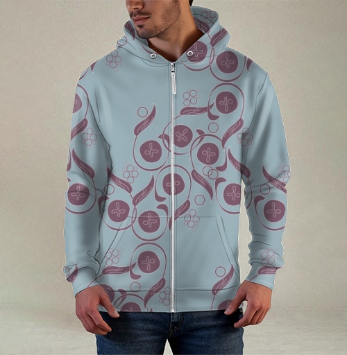 Фотография футболки Изящный винтажный растительный орнамент Floral Pattern / Цветочный узор