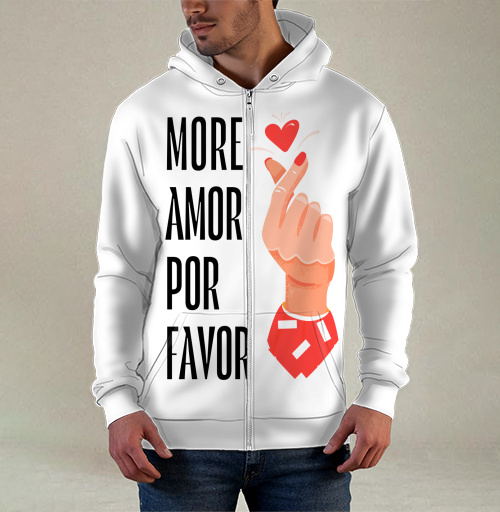 Фотография футболки Hand heart More Amor / Рука с сердцем жест корейское сердечко