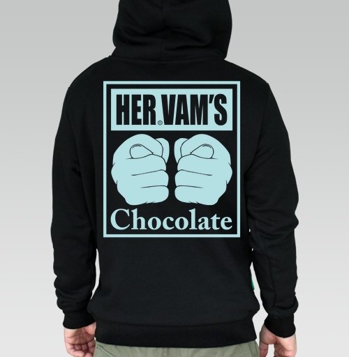 Фотография футболки Сила кулаков мощность шоколада HERVAMS Chocolate