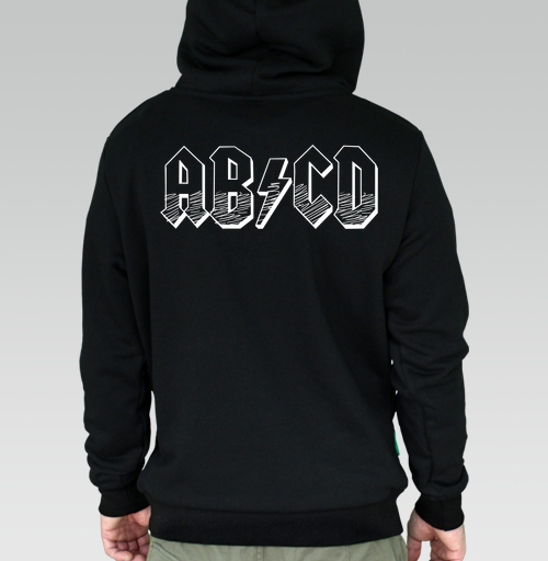 Фотография футболки Рок алфавит ABCD стиль AC DC