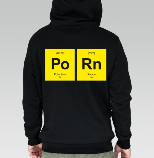 Фотография футболки Шутливый постер «Po Rn» в стиле таблицы Менделеева
