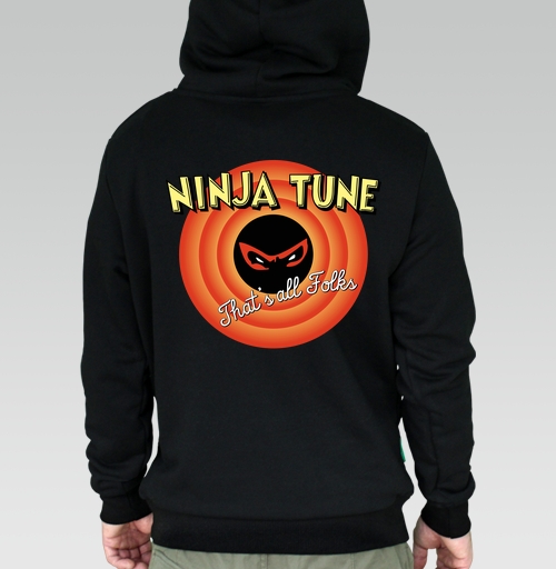 Фотография футболки Ретро-логотип Ninja Tune в стиле Looney Tunes
