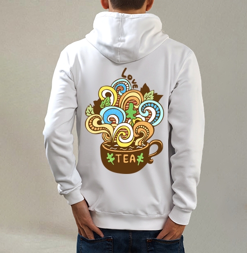 Фотография футболки Чашка Love Tea с ярким фантазийным дизайном