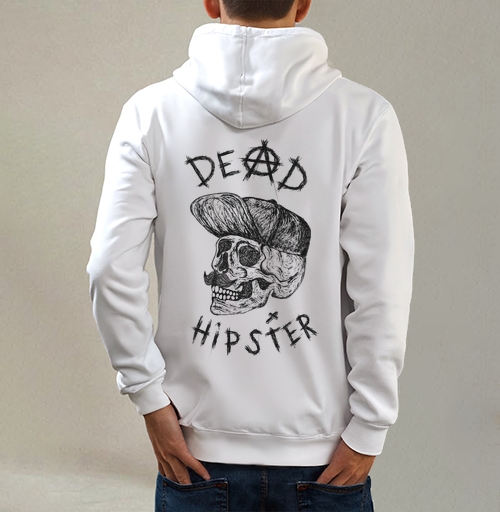 Фотография футболки Футболка DEAD HIPSTER с готическим черепом