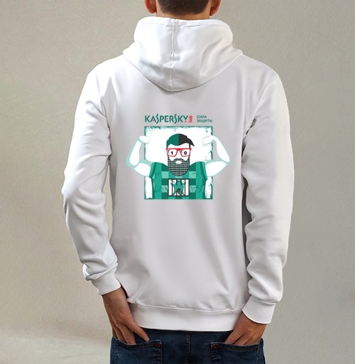 Фотография футболки Мощь цифровой защиты с символикой Kaspersky