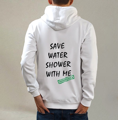 Фотография футболки SAVE WATER SHOWER WITH ME / Экономь воду, принимай душ со мной