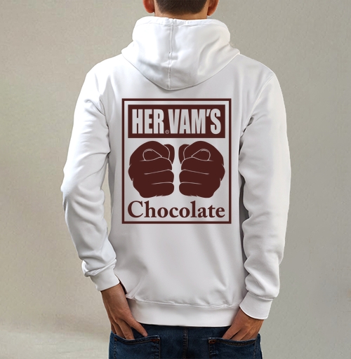 Фотография футболки Сила кулаков мощность шоколада HERVAMS Chocolate