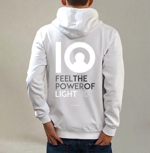Фотография футболки FEEL THE POWER OF LIGHT SIDE / ПОЧУВСТВУЙ СИЛУ СВЕТЛОЙ СТОРОНЫ