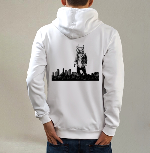 Фотография футболки Гигантский бунтарский совенок с катаной