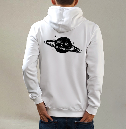 Фотография футболки Sad Saturn – Грустный Сатурн в бесконечном холодном темном космосе