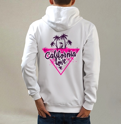Фотография футболки California love яркая романтика пальмовой вечеринки