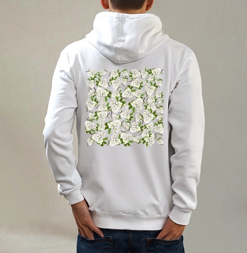 Фотография футболки Цветущие Ветки Яблони Свежая Весенняя Красота