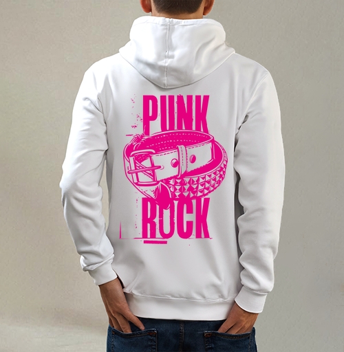 Фотография футболки Яркий кожаный ремень с шипами в духе панк рок – PUNK ROCK