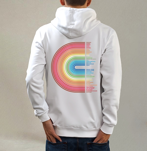 Фотография футболки Rainbow Gradient Colors – Радужный Градиент Цветов