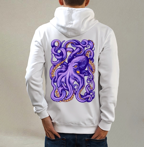 Фотография футболки ОСЬМИНОГ НАБЛЮДАЕТ ЗА ТОБОЙ