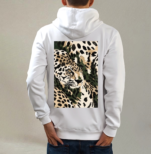 Фотография футболки Хаки леопард