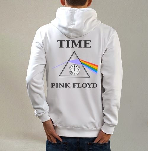 Фотография футболки Преобразование света через время с часами Pink Floyd