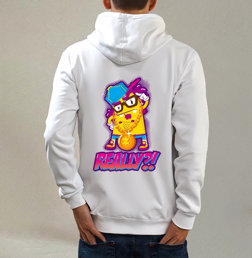 Фотография футболки Skeptical Yellow Gangsta Character / Скептичный Жёлтый Гангста Монстр
