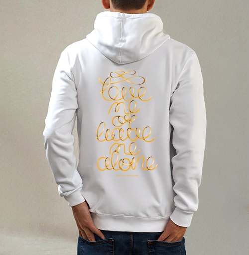 Фотография футболки Gold ribbon lettering / Люби или уходи saying Love me or leave me alone