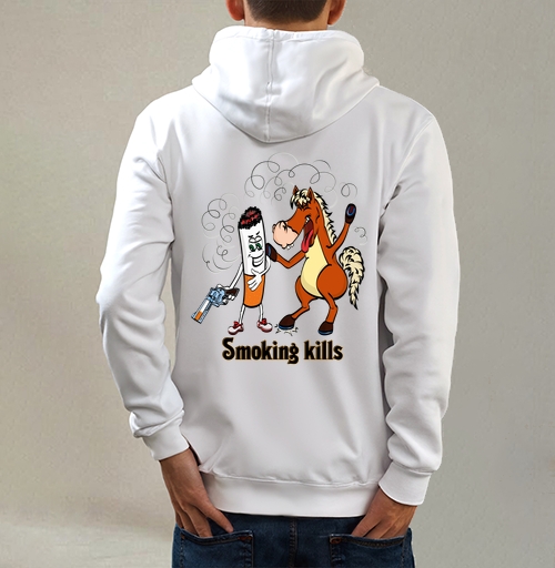 Фотография футболки Smoking kills / Курение убивает