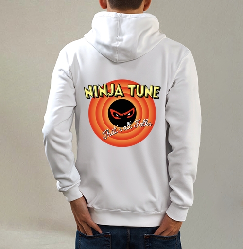 Фотография футболки Ретро-логотип Ninja Tune в стиле Looney Tunes