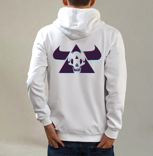 Фотография футболки TRIANGLE SKULL BULL / Череп быка в треугольнике