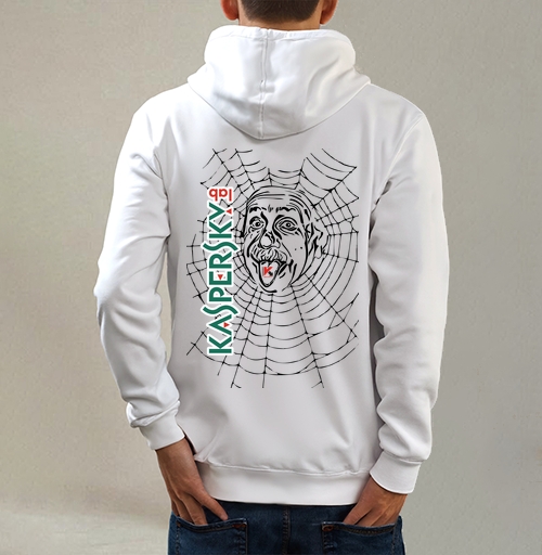 Фотография футболки Портрет Эйнштейна в паутине Kaspersky Lab