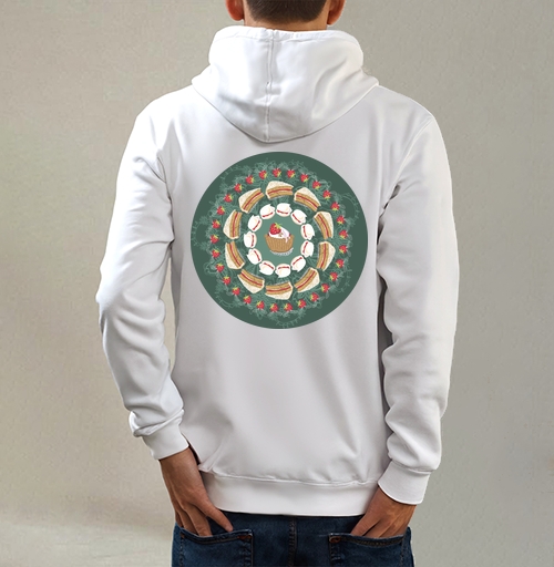 Фотография футболки sweet mandala / THOUGHT The user wants a translation of sweet mandala for a product card title. / Сладкая мандала