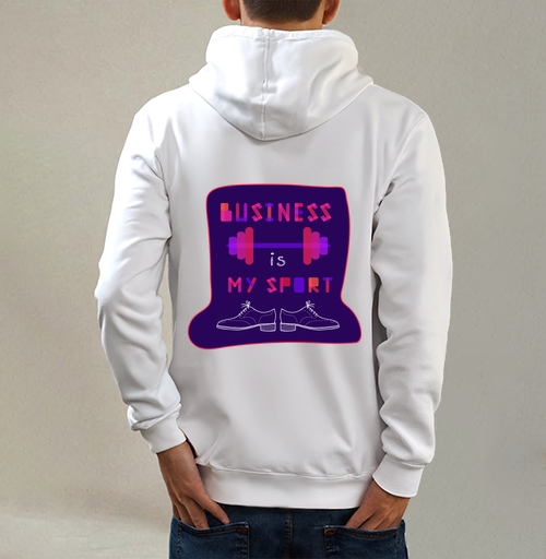 Фотография футболки Typographic composition , Busines is my sport / Шрифтовая композиция, Бизнес – мой спорт