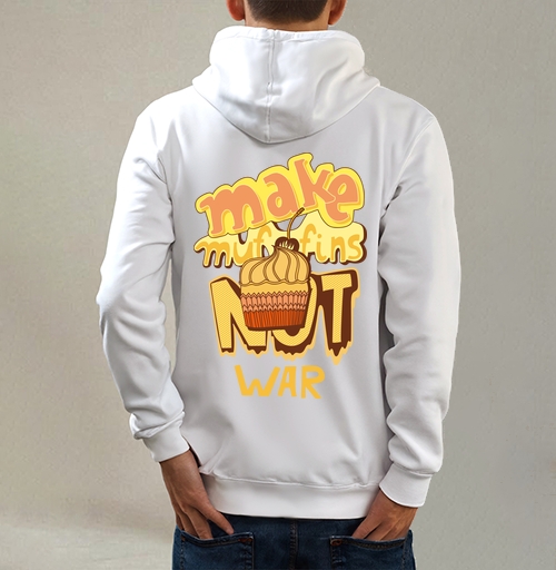 Фотография футболки Футболка с принтом Make Muffins Not War