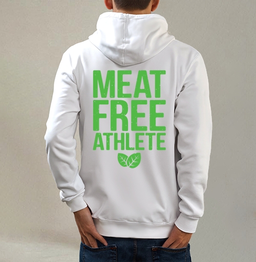 Фотография футболки MEAT FREE ATHLETE – Эмблема веган-спортсмена