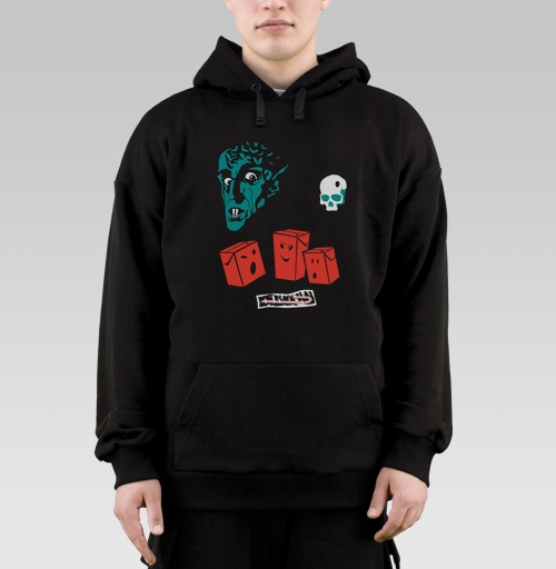 Фотография футболки Мрачный юмор коробки сока у костра