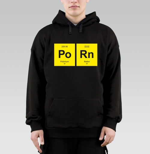 Фотография футболки Шутливый постер «Po Rn» в стиле таблицы Менделеева