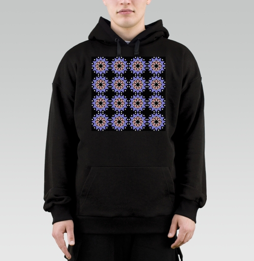 Фотография футболки Lavender abstract pattern with stars / Абстрактный лавандовый паттерн в современном стиле