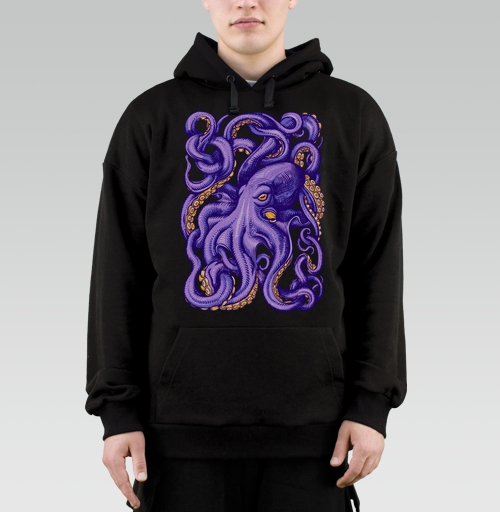 Фотография футболки ОСЬМИНОГ НАБЛЮДАЕТ ЗА ТОБОЙ