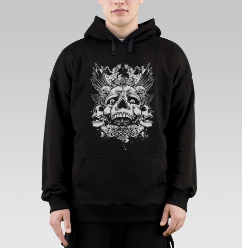 Фотография футболки Скелетный арт