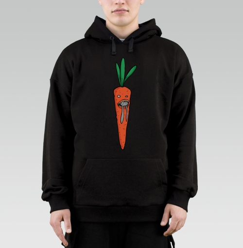 Фотография футболки Carrot Predator Flip / Шокирующая морковка ест кроликов монстр морковка кролики