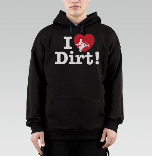 Фотография футболки Футболка I ❤️ Dirt – страсть к мотокроссу и грязи