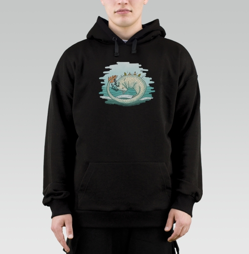 Фотография футболки Мифическое существо в акварели — гармония с природой