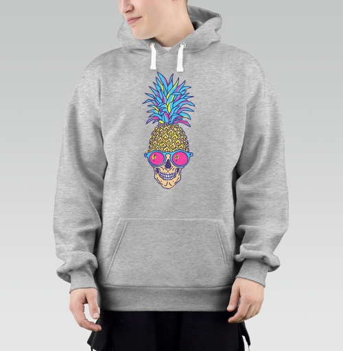 Фотография футболки Лето, череп, ананас