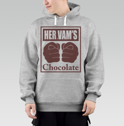 Фотография футболки Сила кулаков мощность шоколада HERVAMS Chocolate