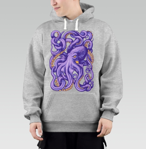 Фотография футболки ОСЬМИНОГ НАБЛЮДАЕТ ЗА ТОБОЙ