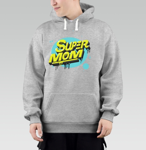 Фотография футболки SUPER MOM – Супермаама яркая уверенная мощь драйв