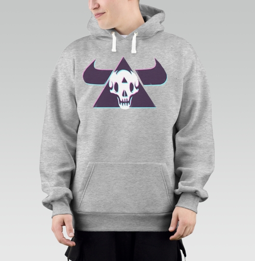 Фотография футболки TRIANGLE SKULL BULL / Череп быка в треугольнике