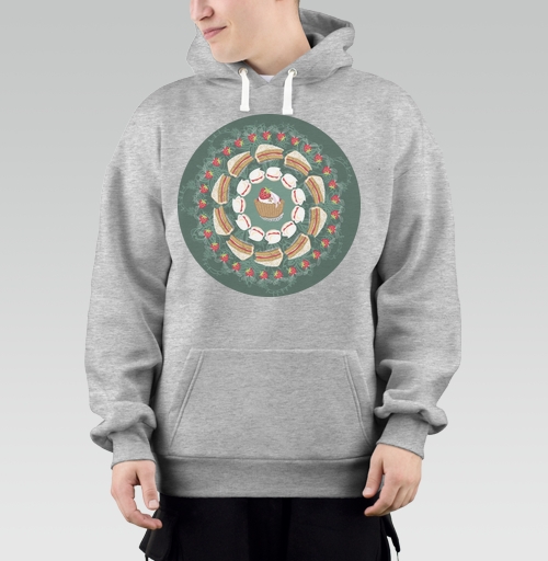 Фотография футболки sweet mandala / THOUGHT The user wants a translation of sweet mandala for a product card title. / Сладкая мандала
