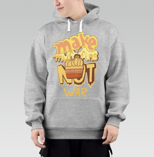 Фотография футболки Футболка с принтом Make Muffins Not War