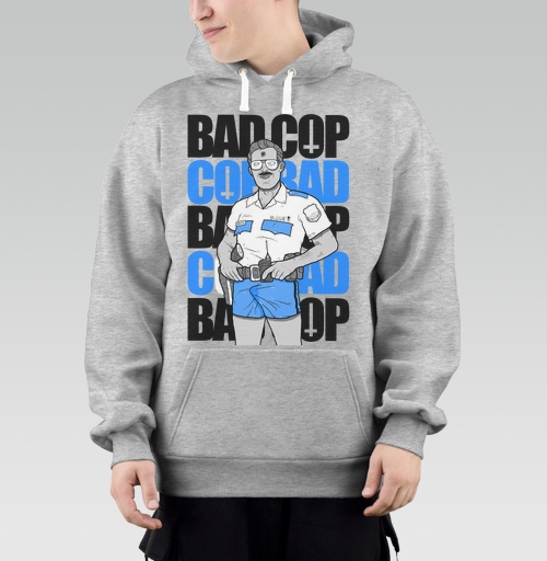 Фотография футболки Ироничный принт Bad Cop McLOVIN в стиле комикс-арт