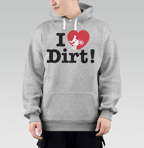 Фотография футболки Футболка I ❤️ Dirt – страсть к мотокроссу и грязи