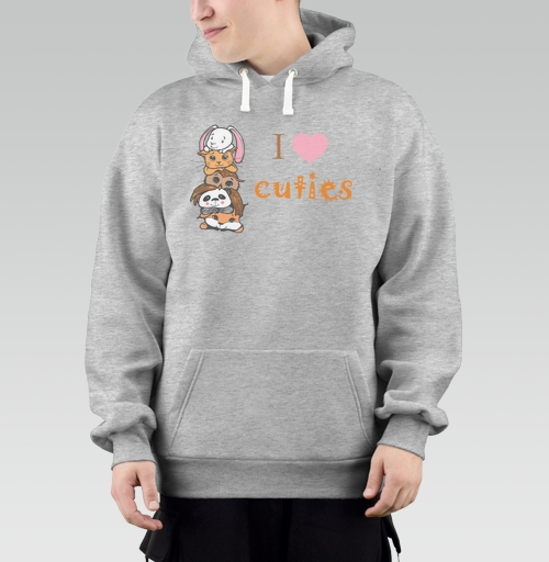 Фотография футболки Мягкие милые животные «I ❤️ CUTIES» для детей